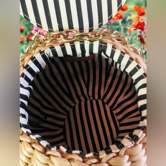 Designer Brand Frances Valentine Honeypot Wicker Basket Purse - Picture 3 of 9